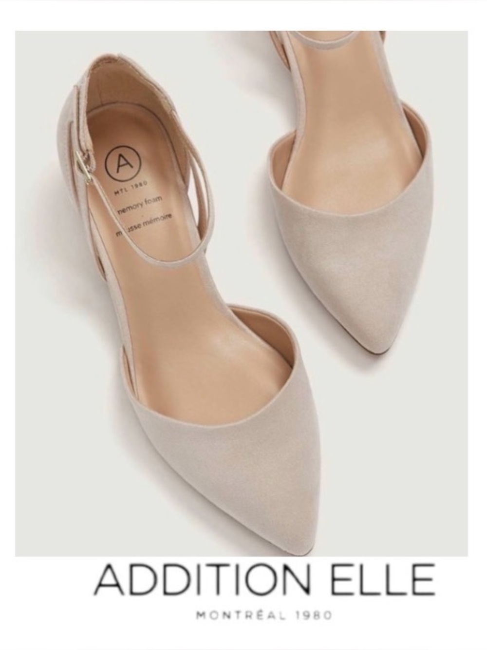 Size 8 Wide Width Neutral Ninna Shoe from Addition-Elle. Nude colour. BNIB